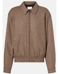 Saint Laurent - Houndstooth-Jacquard Woven Jacket - Lyst