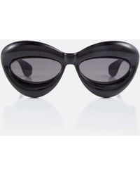 Loewe - Inflated Cat-eye Acetate Sunglasses - Lyst