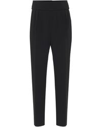 Max Mara Anagni High-rise Cady Pants - Black