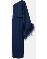 ‎Taller Marmo - Feathered Eternity Maxi Dress - Lyst