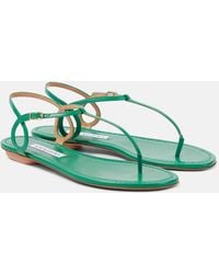 Aquazzura - Almost Bare Leather Thong Sandals - Lyst