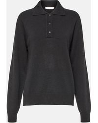 The Row - Eli Cashmere Polo Sweater - Lyst