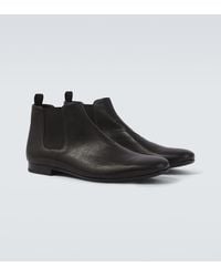 Prada - Leather Chelsea Boots - Lyst