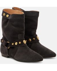 Isabel Marant - Stania Suede Ankle Boots - Lyst
