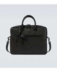 Saint Laurent - Sac De Jour Full-grain Leather Briefcase - Lyst