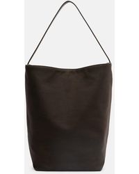The Row - N/S Park Large Canvas And Leather Tote Bag - Lyst