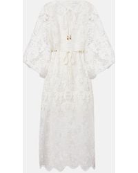 Zimmermann - Midikleid Coco Aus Spitze - Lyst