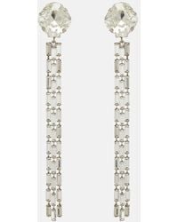 Alessandra Rich - Fringed Clip-On Drop Earrings - Lyst