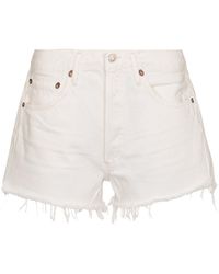 Agolde Cotton Parker Long Short in Blue 