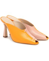 Wandler - Niva Two-tone Leather Mules - Lyst