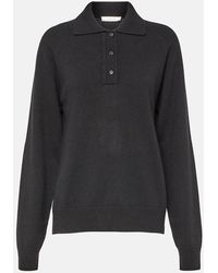 The Row - Eli Cashmere Polo Sweater - Lyst
