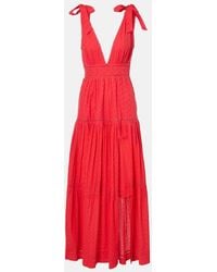 Poupette - Maxikleid Aus Baumwolle - Lyst
