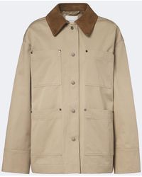 JOSEPH - Athos Suede-Trimmed Cotton Jacket - Lyst