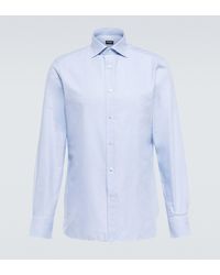 Zegna Hemd aus Baumwolle - Blau