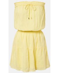 Melissa Odabash - Colette Embroidered Cotton Minidress - Lyst