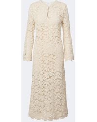 Velvet - Jovie Cotton-Blend Guipure Lace Midi Dress - Lyst