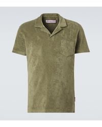 Orlebar Brown - Terry Cotton Toweling Polo Shirt - Lyst