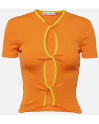 Christopher Esber - T-Shirt Open Twist Aus Rippstrick - Lyst