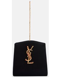 Saint Laurent - Evening Mini Satin Pouch - Lyst