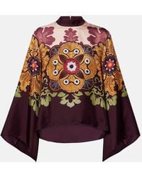 La DoubleJ - Blusa Make An Exit De Sarga De Seda - Lyst