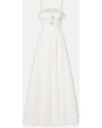 Giambattista Valli - Ruffled Cotton Maxi Dress - Lyst