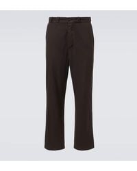 The Row - Pantalon Droit Ottis En Coton Et Cachemire - Lyst