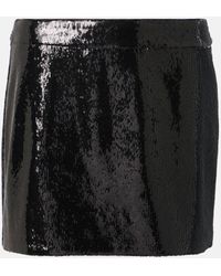Dolce & Gabbana - Sequined Low-rise Miniskirt - Lyst