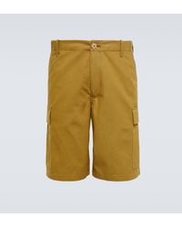 KENZO - Cotton Cargo Shorts - Lyst