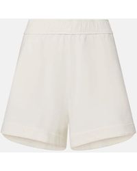 Brunello Cucinelli - High-Rise Cotton Shorts - Lyst