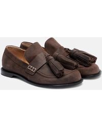 JW Anderson - Verzierte Loafers Aus Veloursleder - Lyst