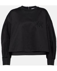Max Mara - Dolly Cotton Jersey And Poplin Top - Lyst
