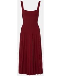 STAUD - Beaton Chiffon-Trimmed Velvet Maxi Dress - Lyst