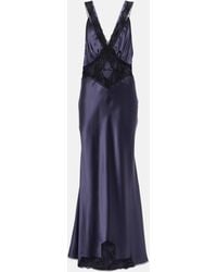 Sir. The Label - Aries Lace-trimmed Silk Satin Gown - Lyst