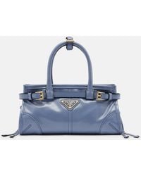 Prada - Bonnie Mini Leather Top-Handle Bag - Lyst