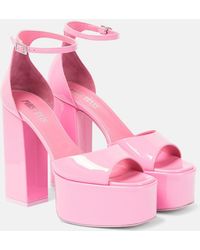 Paris Texas - Tatiana Patent Leather Platform Sandals - Lyst