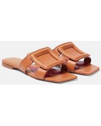 Roger Vivier - Buckle Leather Sandals - Lyst