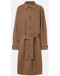 TOTEME - Belted Cotton Trench Coat - Lyst