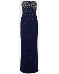 Jonathan Simkhai - Reign Embellished Crepe Bustier Gown - Lyst