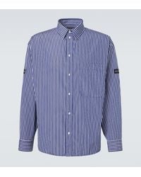 Balenciaga - Striped Cotton-Blend Poplin Shirt - Lyst