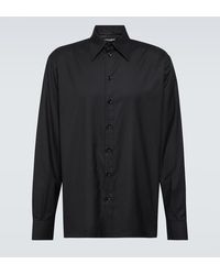 Dolce & Gabbana - Camisa de seda y lana - Lyst