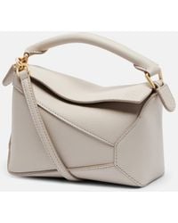 Loewe - Puzzle Edge Mini Leather Top-Handle Bag - Lyst