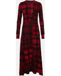 Polo Ralph Lauren - Checked Cotton Maxi Dress - Lyst