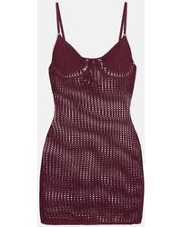 The Attico - Crochet Cotton-Blend Minidress - Lyst