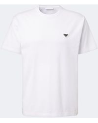 Prada - Logo Cotton Jersey T-Shirt - Lyst