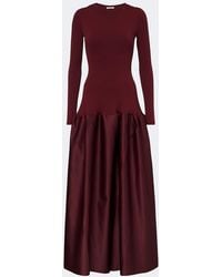 FFORME - Catrin Jersey And Duchesse Satin Maxi Dress - Lyst