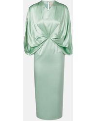 ROKSANDA - Tari Gathered Silk Cocktail Dress - Lyst