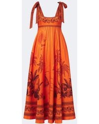 ALÉMAIS - Boathouse Printed Linen Midi Dress - Lyst