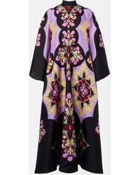 La DoubleJ - Palazzo Placee Silk Twill Maxi Dress - Lyst