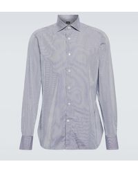 ZEGNA - Striped Cotton Shirt - Lyst