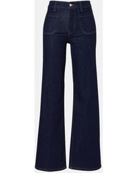 FRAME - Le Slim Palazzo Wide-Leg Jeans - Lyst